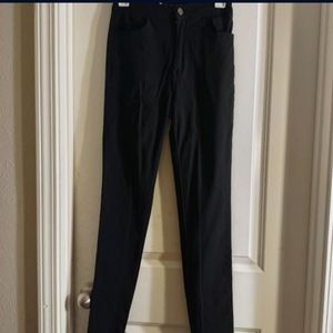 Super stretch cigarette pants black